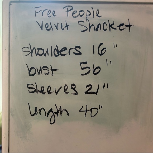 Free People Vancouver Velvet Button Down Shacket Small Multicolor Snap Closure - Picture 14 of 14